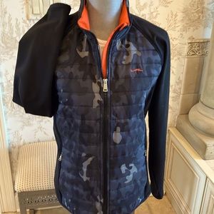 R-RL Lauren Active light-weight Jacket Chest measures 21” with stretch fabric.